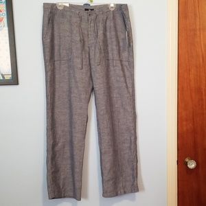 NWT Gap Factory linen/cotton wide leg pants, 12R